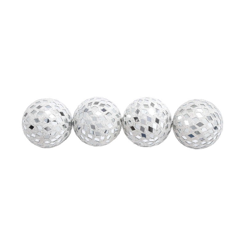 Cole & Grey Mirror Mosaic Decorative Ball & Reviews Wayfair